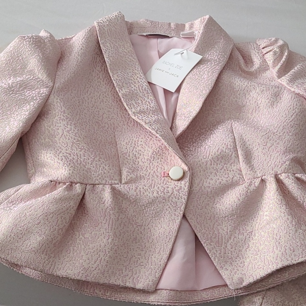 Janie and Jack Pink Kids Matching Set